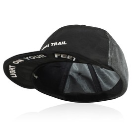 Naigui Short Brim Amplier Cap, Short Brim, Mountain Climbing, Running, Unisex TRAIL, 98.black, 59 cm