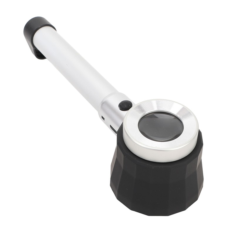 Handheld 45X Magnifier Loupe Optical Glass Magnifying Glass LED Magnifier