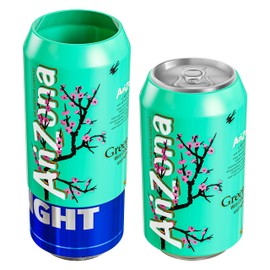 Skywin Silicone Can Sleeve - 2 Pack of 12 oz (355ml) Can Cover Hides Drink Can by Disguising it as a Can of Soda (Green)