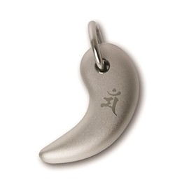 ホリエ チタン 勾玉ネックレス(あずきネック付) シルバー マン(卯) TMT-003NA