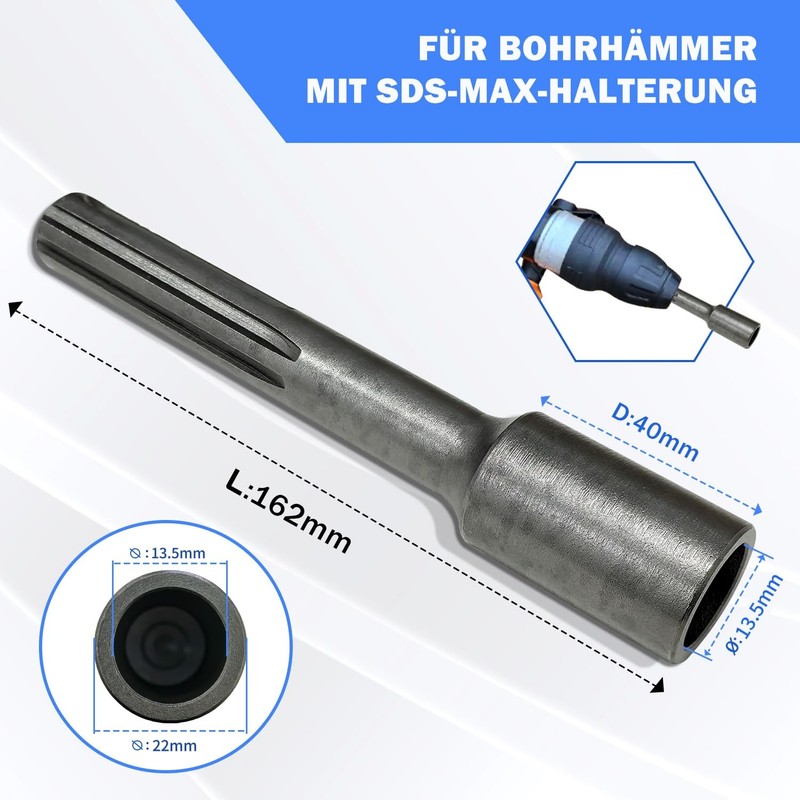 SDS-MAX Professional Ground Nail Driver for Inserting Deep Earth Earth