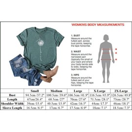 MaQiYa Camisetas de verano para mujer, diseño de diente de león con texto en inglés "Make A Wish Dandelion Print", Azul / Patchwork, M