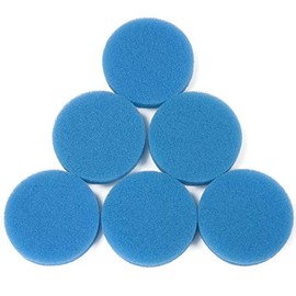 LTWHOME Blue Coarse Foam Media Filter Pads Suitable for Eheim Classic 2213/250 2616131 (Pack of 6)