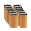 A6 Clipboard,6 Pack Mini Clipboard with Low Profile Clip,A6 Wooden