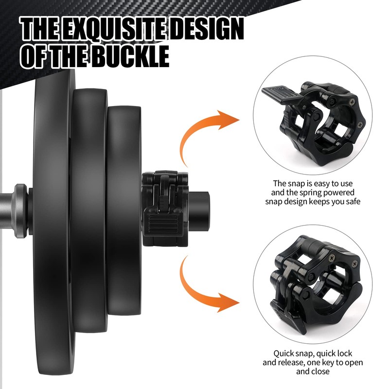 NewBEP 2PCS Olympic Adapter Sleeve 7.8" with Olympic Barbell Clamps