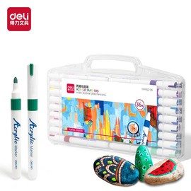 Acrylic Paint Markers 64 Colors, Fine Tip Paint markers, Art Supplies, Coloring Markers, Portable Packaging, Art Supplies, Creative Coloring Supplies:_36 Colors