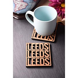 Individual Leeds Leeds Leeds Coaster - ALAW Leeds Football Gift - MOT Leeds fans Gift. Marching on Together. Waccoe Leeds Coaster. Wafll.