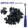 50pcs Hood Insulation Retainer Clips with 1pc Fastener Remover -