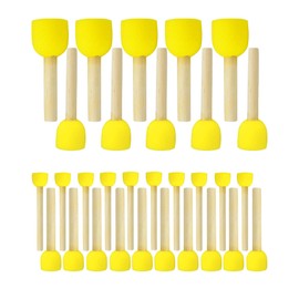 WAFJAMF WAFJAMF 30 Pcs Assorted Size Round Sponges Brush Set 4 Sizes DIY Painting Tools- Yellow