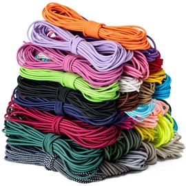 Aegero Elastic Bungee Cord, 1/4" x 25' Heavy Duty Bungie Cord,Kayak Stretch String Rope,Black Shock Cords,for DIY Projects,Kayak Strap Tarp Tie Down Canopy Boating Camping Tent Crafting Patio