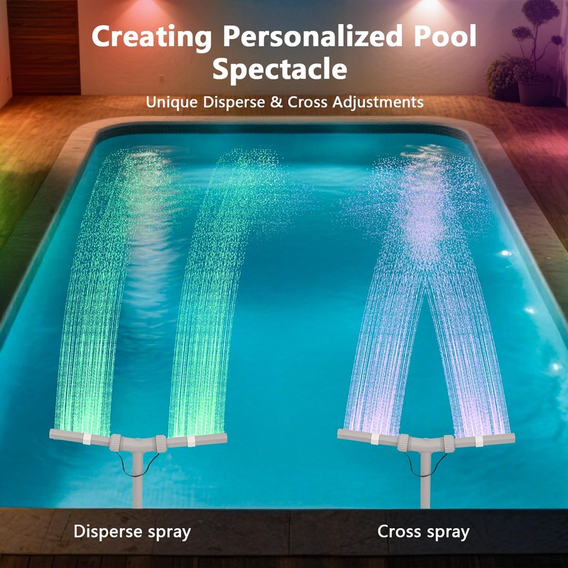 Pool Fountain with Lights | Solar Pool Fountain for Above