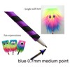 Lopenle 12PCS Novelty Rainbow Fluffy Monster Plush Pens - Funny