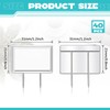 Amylove 40 Pcs Silver Cubicle Pins Partition Pins Fabric Clips