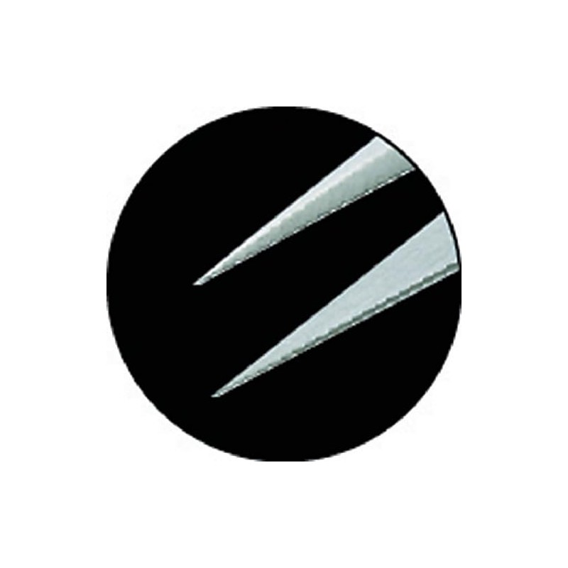 TRUSCO TSP-210 Stainless Steel Tweezers with Rubber Grip 4.7 inches