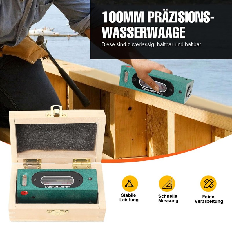 Lfhelper 100 mm Precision Spirit Level Machine Spirit Level Frame