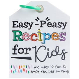 C.R. Gibson BKRC-24942 Easy P-Easy Laminated Recipe Cards for Little Chefs, Multicolor, 11 pcs