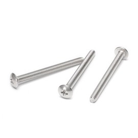40Pcs M4 x 45mm Truss Head Machine Screws for Cabinet Drawer Knob Pull Handle, 304 Stainless Steel, Phillips Drive