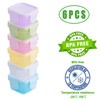 Pack of 6 Small Freezer Containers, Small Cans, Sauce Containers