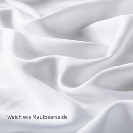 bienDo Spannbettlaken 100x200, Weiß, Kühlende Bambus Lyocell Seiden Bettwäsche bis Steghöhe 35cm, Allergiker Betttuch, Spannleintuch Boxspringbett, Bed Sheet Weicher als Ägyptische Baumwolle
