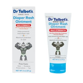 Dr. Talbot's Maximum Strength Diaper Rash Ointment - 2 oz - Zinc Oxide Skin Protectant with Peruvian Balsam - Treats and Prevents Rash