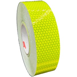 ORACAL 2"" Oralite V98 Lime Yellow Reflective Tape Sold in 5' 10' 20' & 30' Lengths Reflexite Orafol Prismatic Safety Tape (5' Feet)