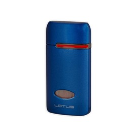 Lotus Lighter L76 Matrix Triple Jet Lighter w/Cigar Punch (Blue)