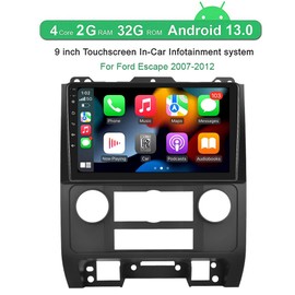 Podofo 9" For Ford Escape 2007-2012 Android 13 Car Radio GPS Navi Stereo Carplay 2+32GB