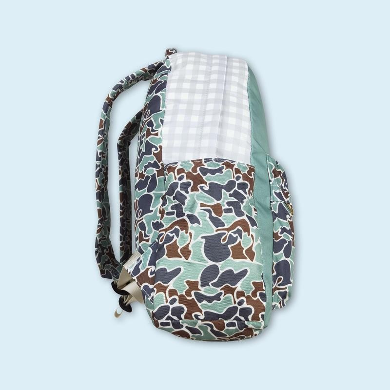Duck camo kids boys hunting backpack back to school backpack:_F