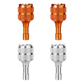lasuroa 4pcs Drone Control Sticks 3 Pro RC Smart Controller, Drone Remote Joysticks Detachable Thumb Rocker Replacement Drone Controller Sticks (Orange Silver)