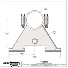 Coil/Shock Lower Link Clamp-On Mount Bracket, 3 Inch Axle