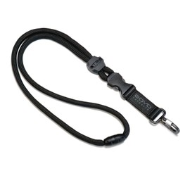 GOVO T3 Lanyard,Durable Round Cord,Metal Hook,Breakaway Buckle,Safety Breakaway, Black, 19 inches