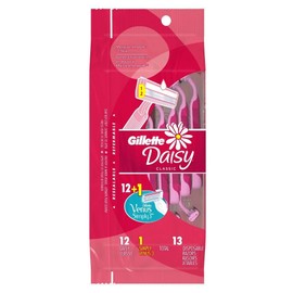 Gillette Daisy Classic Disposable Womens Razor Moisture Smooth Strip 12 Count