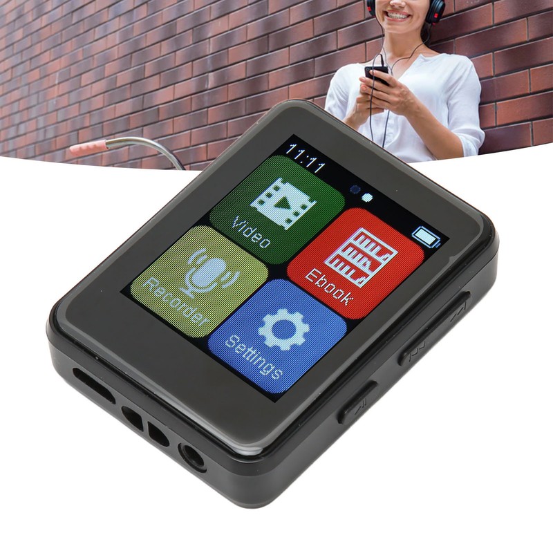 MP3 Player Bluetooth 5.0 Intelligent HD Noise Reduction FM Radio