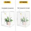 GUDEMAY Clear Stackable Plastic Storage Bins with Lid, Dustproof Display