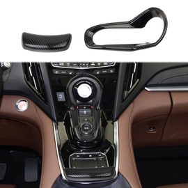 crosselec Carbon Fiber Style Center Console Gear Shift Button Panel Cover Trim Accessories for 2019-2025 Acura RDX