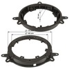 tomzz Audio 2855-006 Speaker Rings Adapter Brackets Compatible with Toyota