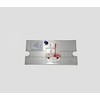 SANIT 01.952.00.0000 Hinge Plate (for Flush-Mounted Cisterns, Large Inspection Opening,