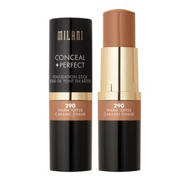Milani Milani Conceal + Perfect Foundation Stick - Warm Toffee (0.46 Ounce) Vegan, Cruelty-Free Cream Foundation - Cover Under-Eye Circles, Blemishes & Skin Discoloration for a Flawless Finish