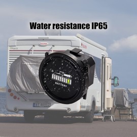 HonorMeet 12V/24V 36V 48V 72V Lead Acid Battery Capacity Indicator, Meter for Club Car Golf Cart, Charge Meter for Golf Cart Club Car Forklift Excavator Go-kart RV Motorhome.