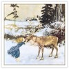 Vintage "Gerda and the Reindeer" Christmas Cards 5 Cards and
