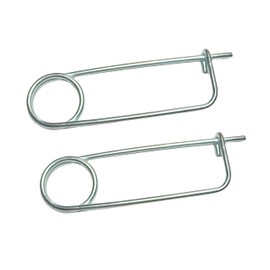 2/4/6/8Pcs Steel Brooch Shape Cotter Safety Pin Spring Pin, Quick Lock Fastener Clamp Pin for Farm Lawn Garden Hook (0.25x7.48 in/6.3x190mm(2Pcs))