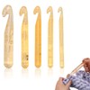 5 Piece Large Crochet Hook Set 12-25 mm Crystal Crochet