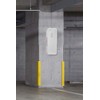 White Surface-Mounted Fire Extinguisher Cabinet with Pull-Panel for 10 lb.
