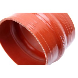 HPS 1-3/8" ID, 4" Length, Silicone Hump Coupler Hose, Ultra High Temp 4-Ply Aramid Reinforced, 90 Psi Max. Pressure, 500F Max. Temperature, SHC-138-L4-HOT, Silicone, Orange