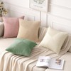 MIULEE Corduroy Pillow Covers Pack of 2 Decorative Windmill Striped