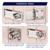 PATIKIL Keyed Hasp Locks, 2 Pack 4 Inch Twist Knob