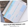SEWACC Elegant Weekly Planner Undated Pages Schedule Organizer for Work