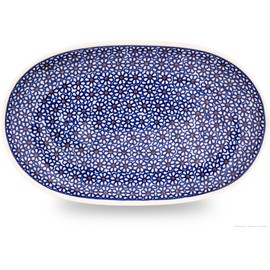 Bunzlauer Keramik Serving Platter 27.3 x 16.8 x 3.3 cm, Decor 120