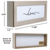 Excello Global Products 2 Pack of Light Wood Shadow Box