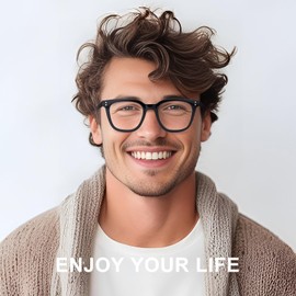 SKYWAY Blue Light Filter Glasses Women, Stylish Large Glasses, Blue Light Filter Without Prescription, Blue Light Glasses Men Blue Light Glasses Gaming Glasses Computer Glasses Blue Filter Glasses